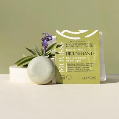 Senso Naturale SOLID FACE PHYTO MOUSSE FACE CLEANSER REGENERATING - ALL SKIN TYPES   - 100% Natural Ingredients