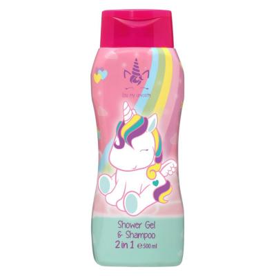 Unicorn 2-in-1 Kids Shampoo & Body Wash 500ml – Gentle Head-to-Toe Wash for Children Aged 3+, Vegan & Paraben-Free
