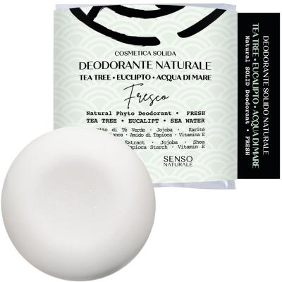 Senso Naturale NATURAL SOLID DEODORANT - FRESH  - 100% Natural Ingredients