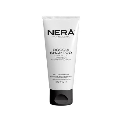 NERA 2-in-1 Aftersun Hair & Body Wash – Hydrating Cleanser with Glycerin, Vitamin E, Volcanic Stone & Black Myrtle, Antioxidant-Rich, Gentle on Skin & Hair, Relaxing Fruity Woody Scent, 100ml
