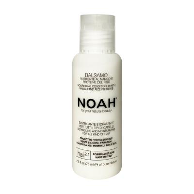 NOAH Hair 2.1 Nourishing Conditioner with Mango & Rice Proteins – Hydrating, Detangling & Frizz-Control Formula for All Hair Types, Enhances Shine & Manageability, Paraben & Sulphate-Free, 75ml