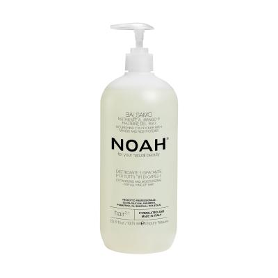 NOAH Hair 2.1 Nourishing Conditioner with Mango & Rice Proteins – Hydrating, Detangling & Frizz-Control Formula for All Hair Types, Enhances Shine & Manageability, Paraben & Sulphate-Free, 1000ml