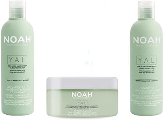 NOAH YAL Restorative and Rehydrating Treatment Kit With Hyaluronic Acid (Shampoo, Conditioner, and Hair Mask)