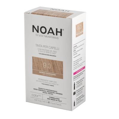 Noah Natural 9.0 Very Light Blonde Permanent Hair Colour Dye with Rice Proteins and Linseed Oil, 140ml