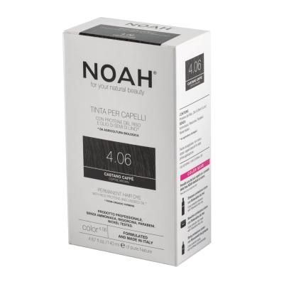 Noah Number 4.06 Hair Colour Dye, Coffee Brown 140 ml