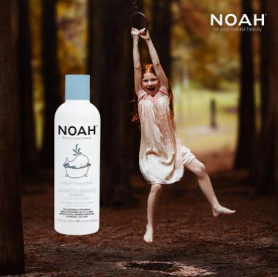 NOAH Natural Kids Creamy Body Wash with Milk and Sugar For Soft and Scented Skin, 250ml