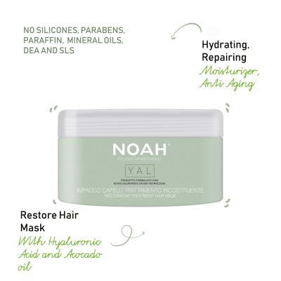 Noah Yal Restorative Treatment Hair Mask with Hyaluronic Acid 200ml – for Damaged and Dry Hair