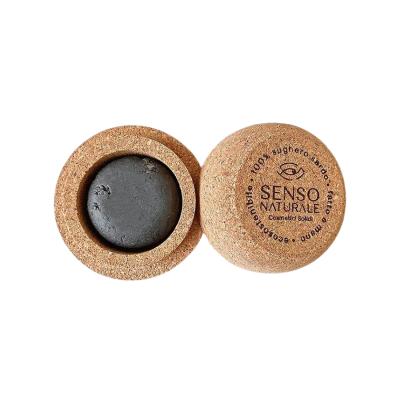 Senso Naturale Round Cork Soap Dish – Handmade in Sardinia – 100% Natural, Sustainable & Breathable – Ideal for Solid Face Mousse & Deodorant – Lightweight & Travel-Friendly Soap Holder