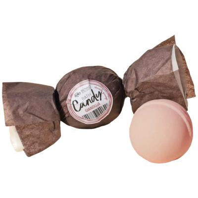 Senso Naturale Fizzing Bubble Bath Bomb with Gianduia Chocolate Fragrance, Dermatologically Tested, Vegan & Natural Bath Bomb for Kids & Adults, 110g