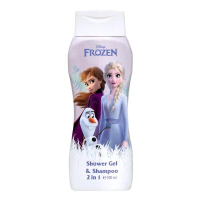 Disney Frozen 2-in-1 Kids Shampoo & Body Wash 500ml – Gentle Head-to-Toe Wash for Children Aged 3+, Vegan & Paraben-Free