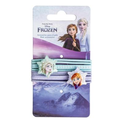 Disney Frozen Hair Elastics Bands–8-Pieces hair tie for Kids, Girls & Women | No Breakage, High Elasticity & Cozy Hold for Ponytail, Bun & Wedding Hairstyle | Hair Accessories for All Hair