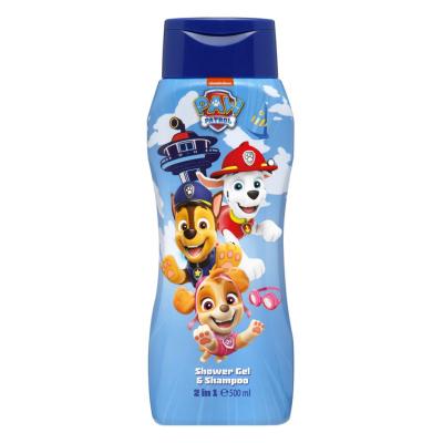 Paw Patrol 2-in-1 Kids Shampoo & Body Wash 500ml – Gentle Head-to-Toe Wash for Children Aged 3+, Vegan & Paraben-Free