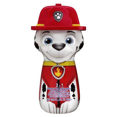Paw Patrol Marshall 2-in-1 Shower Gel & Shampoo – Vegan, 90% Natural Ingredients, Hydrating & Gentle Hair & Body Wash, 3D Bottle, Dermatologically Tested, For Kids & Adults (Ages 3+), 400ml